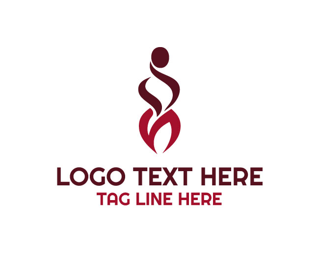 Elegant Woman Body Logo