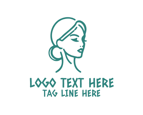 Elegant Woman Outline Logo