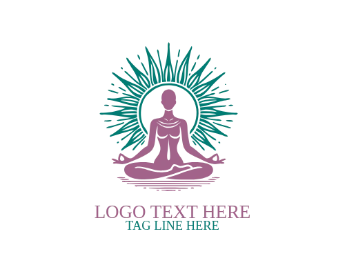 Elegant Yoga Symbol Logo