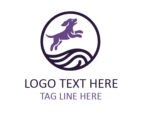 Elite Dog Emblem Logo