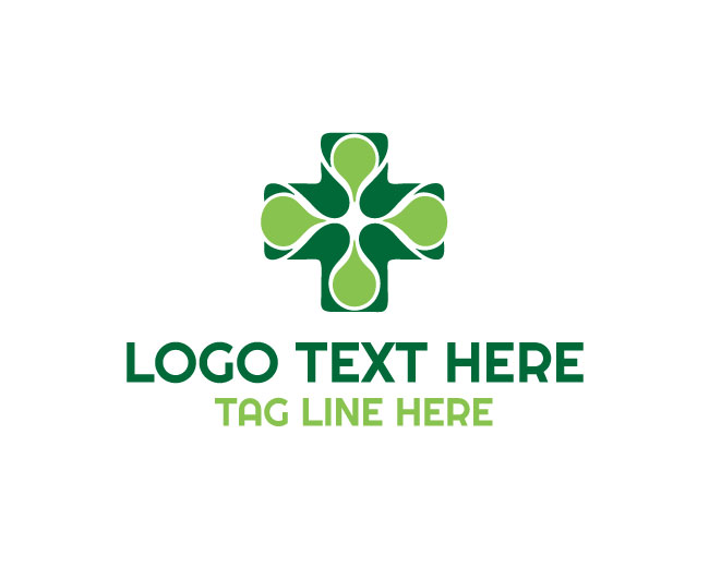 Drop Pharmacy Cross Logo