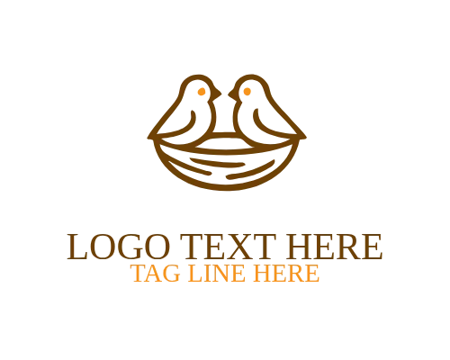 Embrace Nest Bird Logo