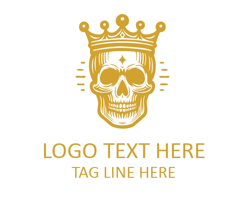 Emperor Crown Skull Logo