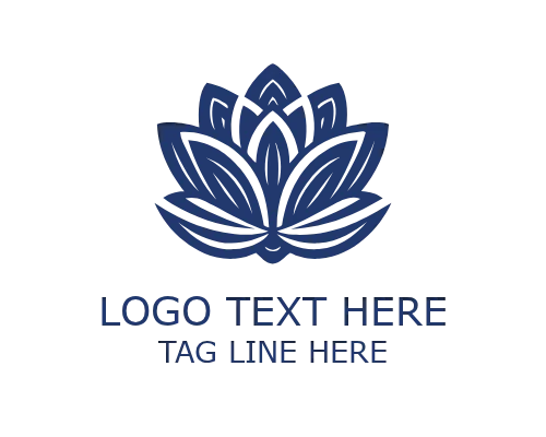 Empress Lotus Floral Logo for Luxury Feminine Beauty Branding