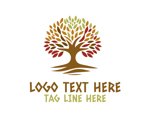 Enchanted Fantasy Magic Tree Logo