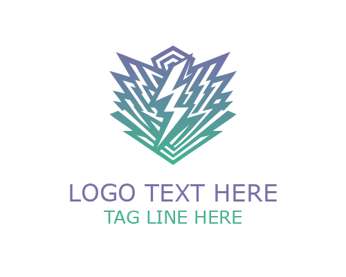 Energy Circle Lightning Logo for Electric Branding