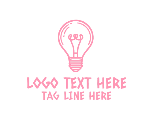 Engraved Vintage Bulb Logo for Classic Craft and Retro Branding