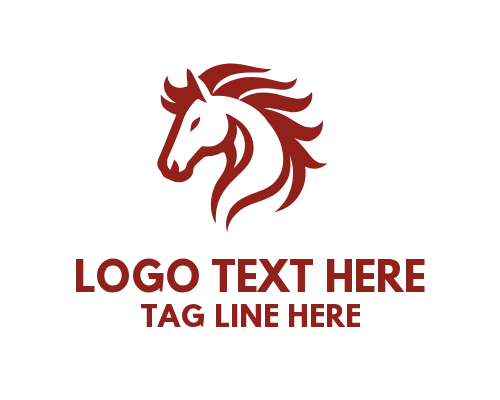 Equestrian Linear Horse Logo