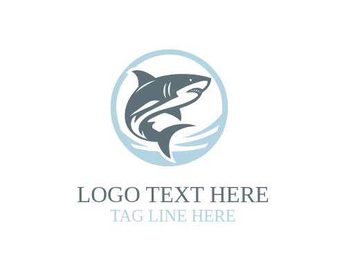  Esports Shark Head Logo