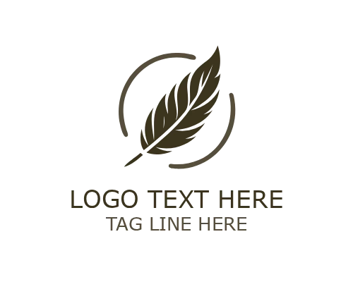 Essence Minimalist Feather Logo for Premium Branding