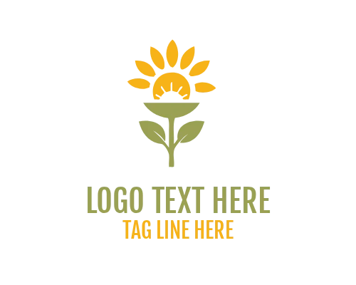 Essence Sunflower Minimal Logo