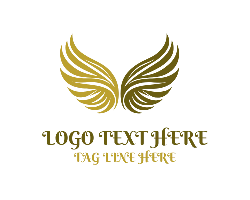 Eternal Faith Angel Wings Logo