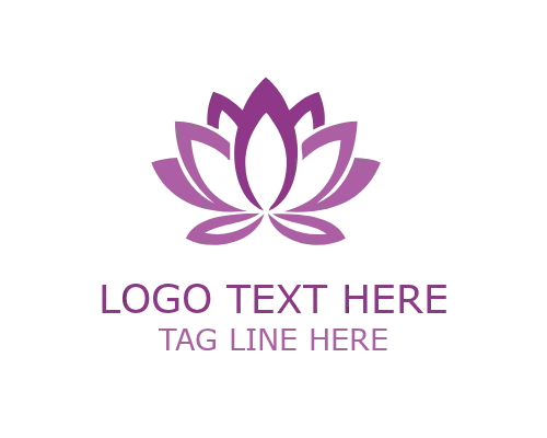 Eternal Lotus Floral Logo for Timeless Beauty and Wellness Branding