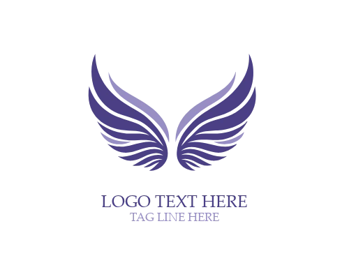  Eternal Spirit Angel Wings Logo
