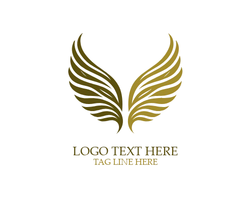 Ethereal Angel Wings Logo