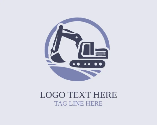 Excavator Modern Machinery Logo