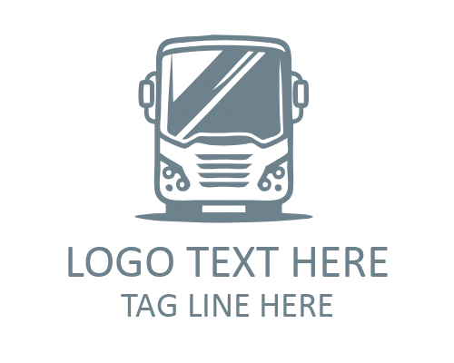 Express Transport Bus Logo