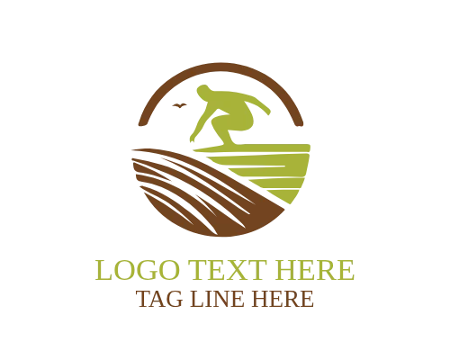 Extreme Surfing Logo for Adventure and Water Sports Brands