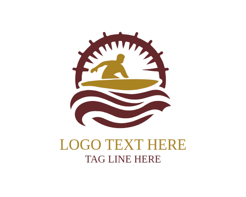 Extreme Wave Surfing Logo for Adventure and Water Sports Brands