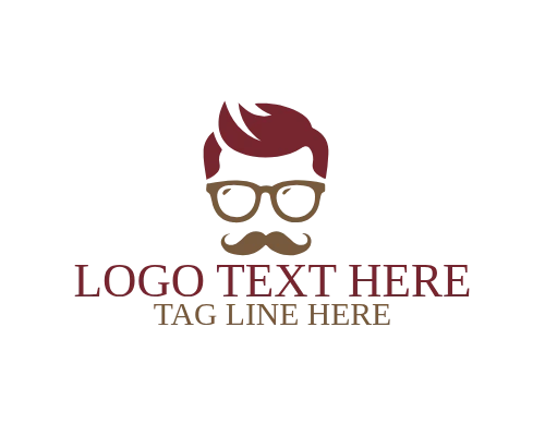 Eyeglass Man Brand Mascot Logo