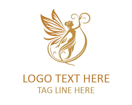 Fairy Vintage Badge Logo for Fantasy Branding