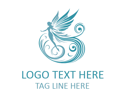 Fairy Vintage Crest Logo for Premium Fantasy Identity