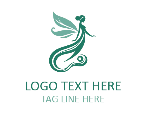 Fairy Vintage Emblem Logo for Magical Identity