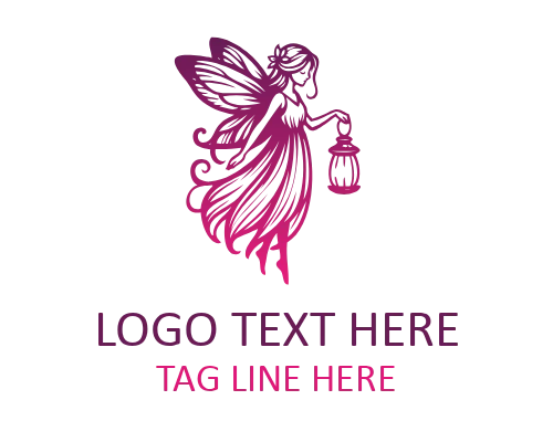Fairy Vintage Monogram Logo for Boutique Identity