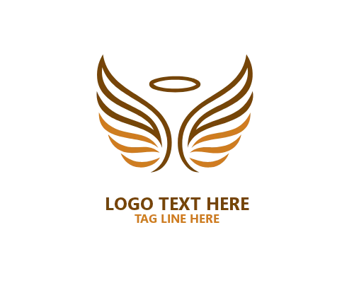 Faith Emblem Angel Wings Logo