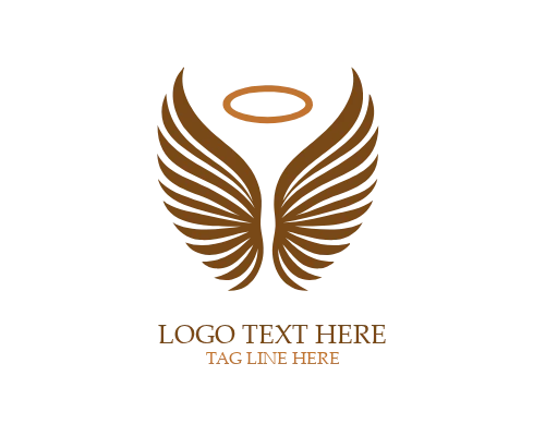  Faithful Light Angel Wings Logo