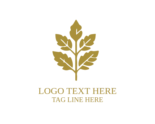  Fall Garden Plant Logo for Botanical and Lifestyle Brands