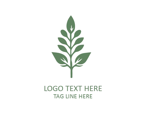 Fall Leaf Bouquet Logo for Seasonal Decor Brands