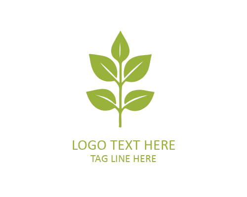 Fall Vine Plant Logo for Organic Lifestyle Brands