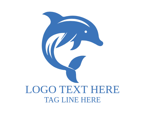 Family Friendly Dolphin Logo