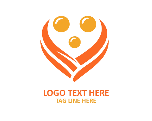 Family Love Emblem Logo