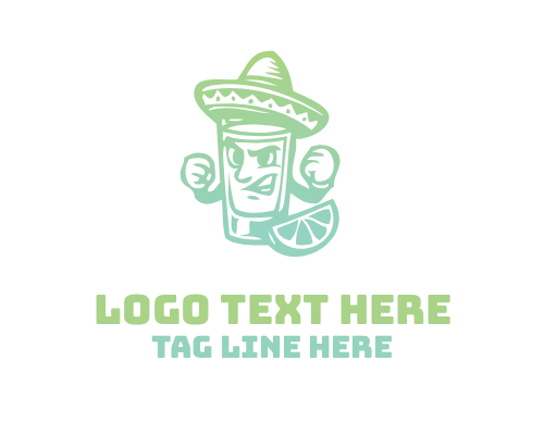 Family Mexican Food Mascot Logo