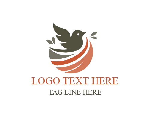 Family Protect Nesting Bird Logo for Care Branding