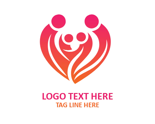 Family Togetherness Symbol Logo