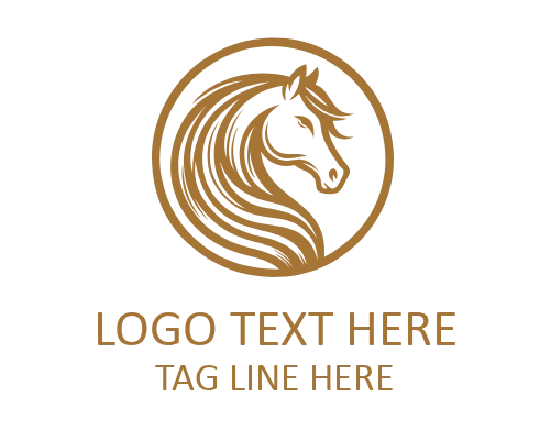 Fantasy Guardian Horse Crest Logo