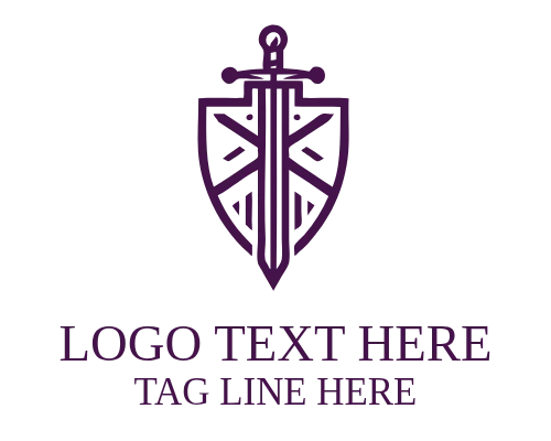  Fantasy Monoline Sword Logo