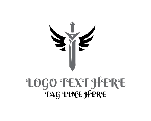Fantasy Sword Logo for Gaming and Adventure Branding