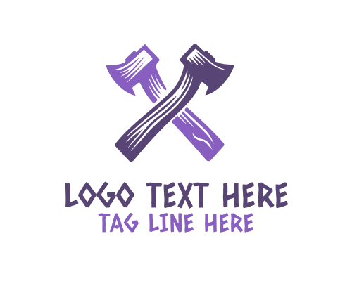 Fantasy War Axe Logo
