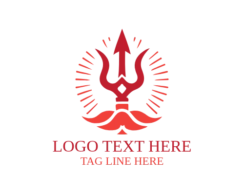 Fantasy Warrior Trident Logo