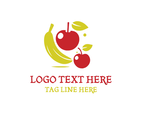 Farm Basket Fruit Logo for Produce Markets