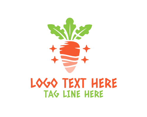 Farm Carrot Logo for Agriculture Branding