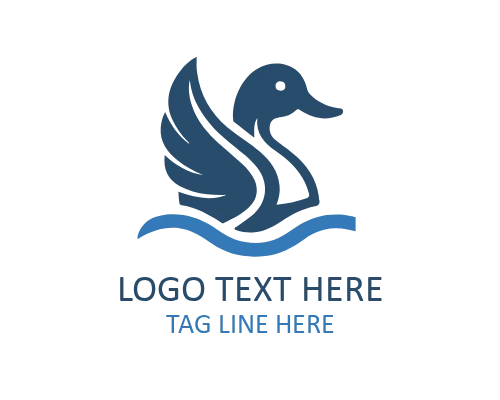  Farm Duck Emblem Logo for Agriculture Brands