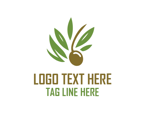 Farm Emblem Olive Tree Logo