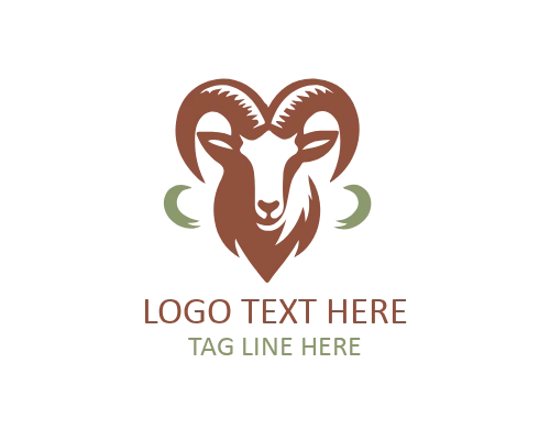 Farm Goat Agriculture Logo