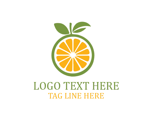 Farm Orange Fruit Logo for Agriculture Branding
