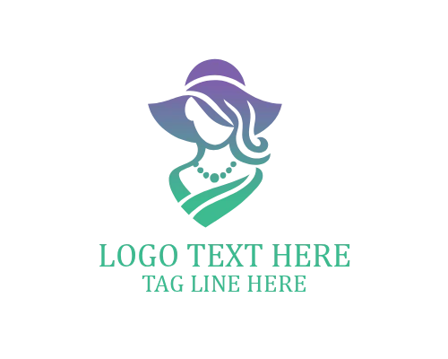 Fashion Glasses Lady Logo